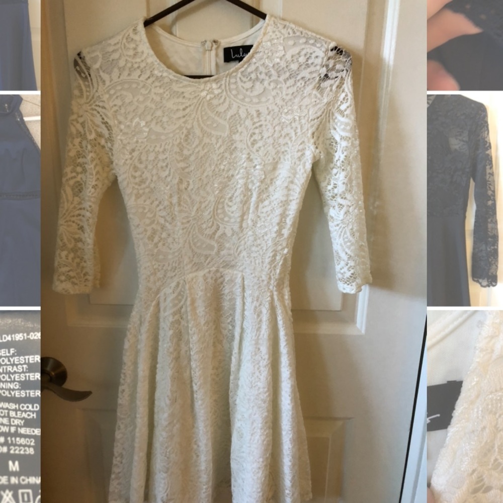 White lace lulus dress